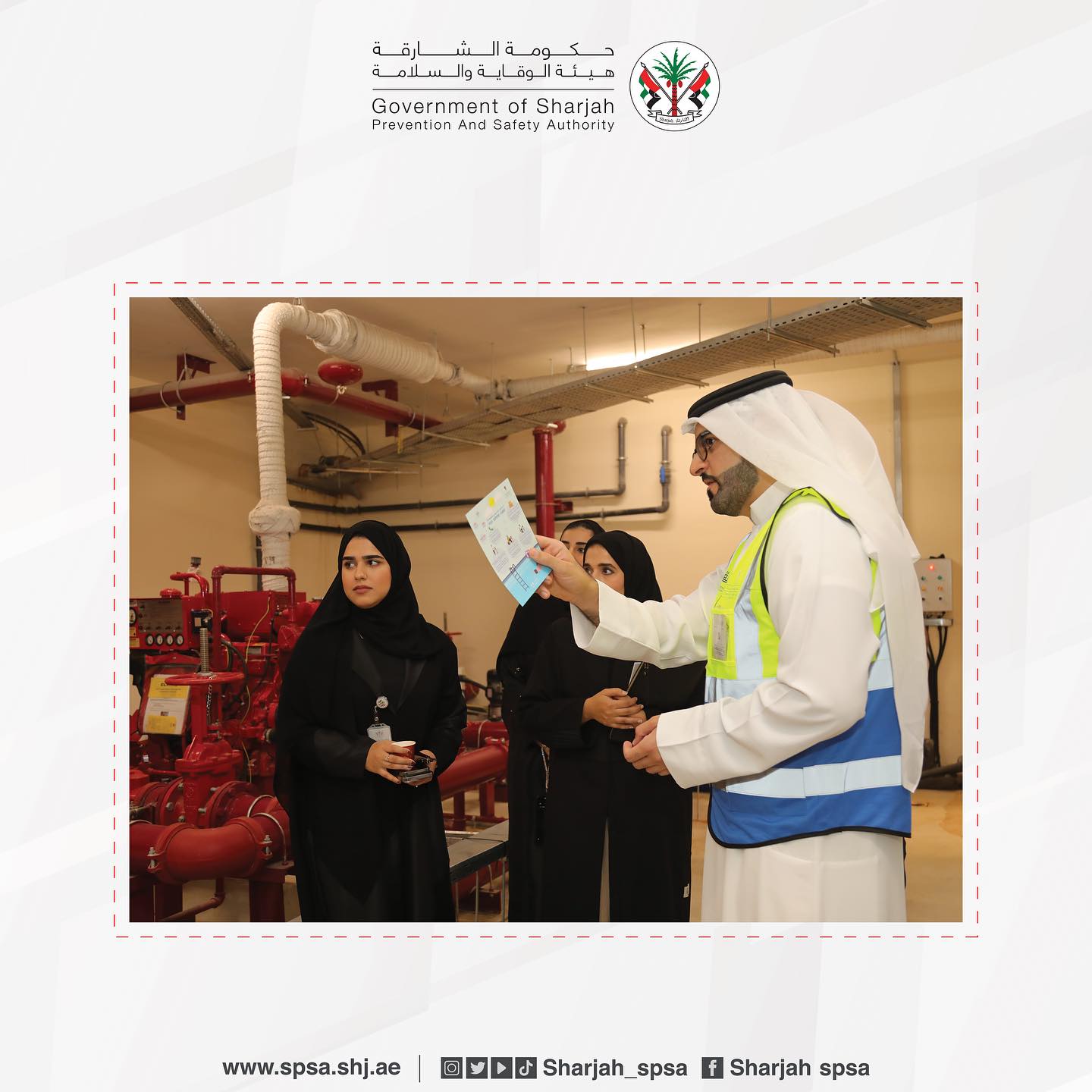 SPSA organized a field visit to the urgent urban areas in the emirate of Sharjah
