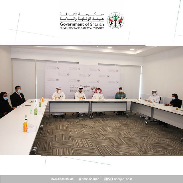 A joint meeting between the Prevention and Safety Authority, the Department of Municipalities Affairs, Agriculture and Livestock, and the General Administration of Civil Defense