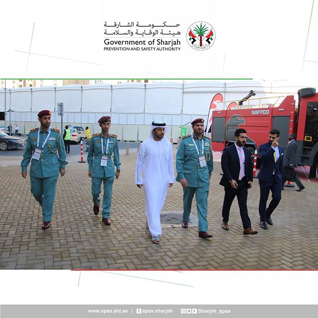 Visit of His Excellency Sheikh Saif bin Mohammed Al Qasimi and His Excellency Sami Al Naqbi to the INTERSEC exhibition